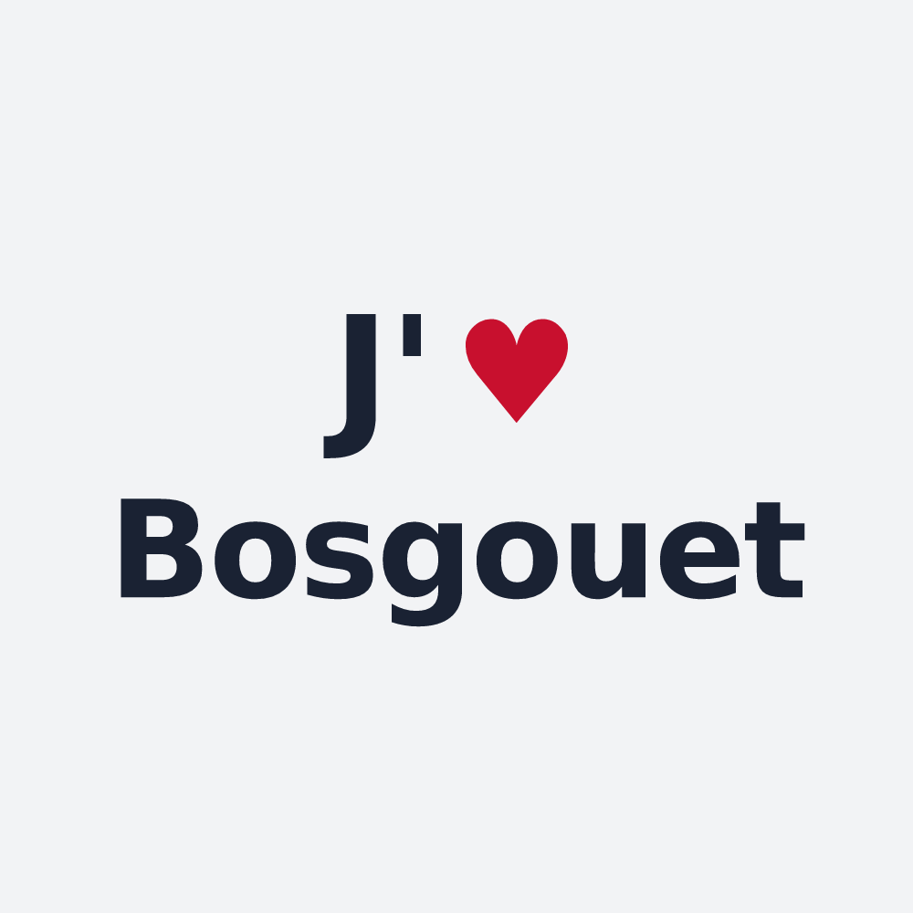 Poster personnalisé Bosgouet — design J'aime Bosgouet