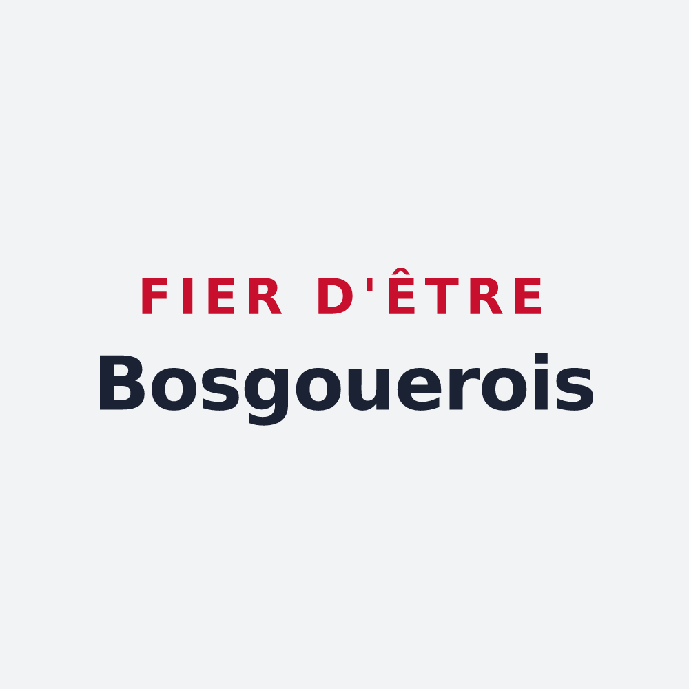 Poster « Fier d'être Bosgouerois » — design pour Bosgouet