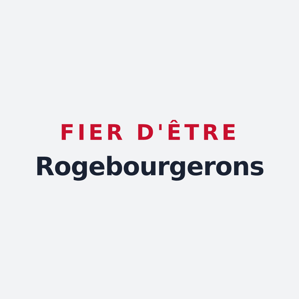 Poster « Fier d'être Rogebourgerons » — design pour Bosroumois