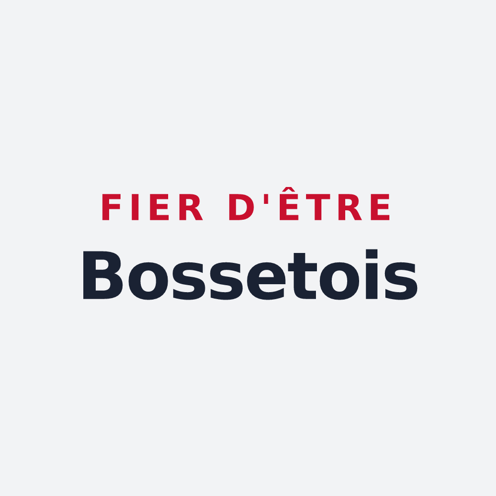 Poster « Fier d'être Bossetois » — design pour Bosset