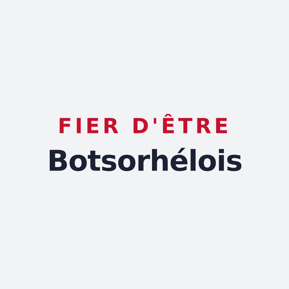 Poster « Fier d'être Botsorhélois » — design pour Botsorhel