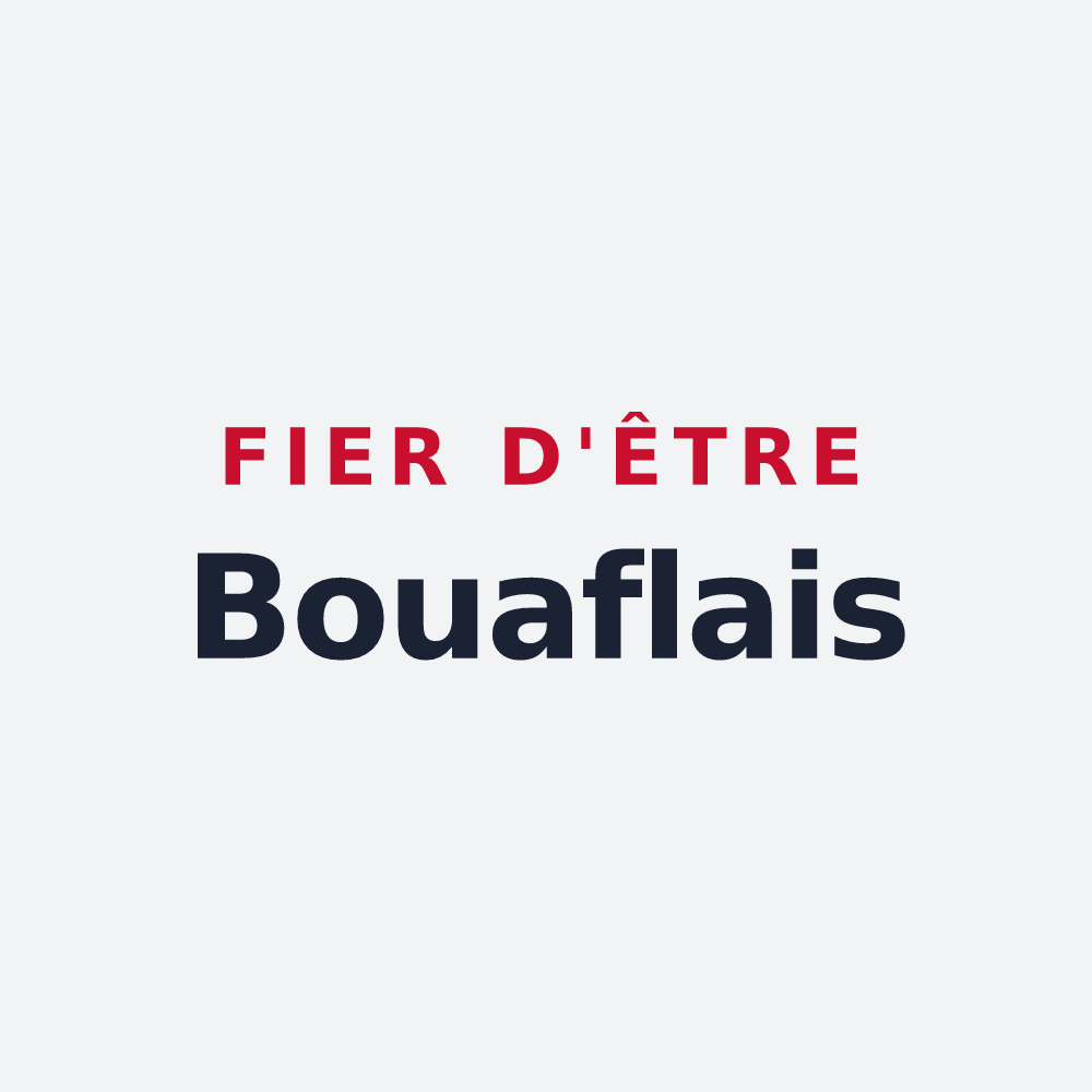 Poster « Fier d'être Bouaflais » — design pour Bouafle