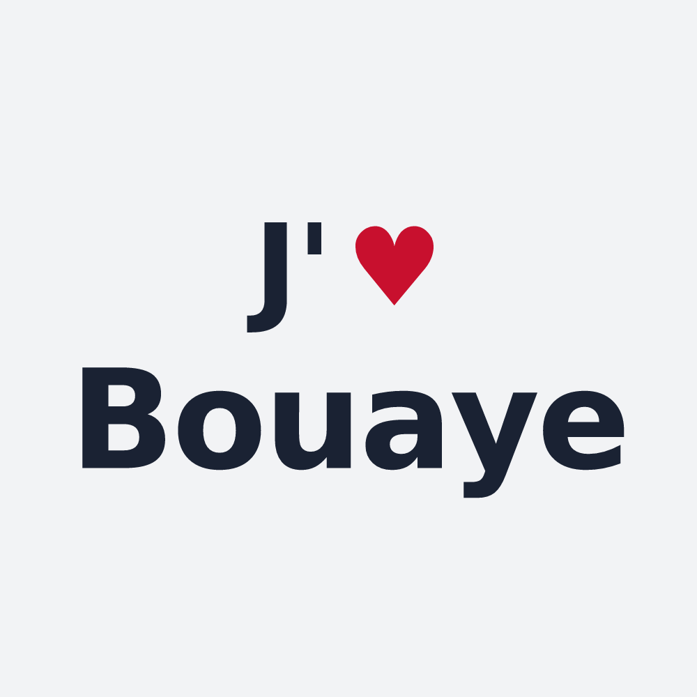 Poster personnalisé Bouaye — design J'aime Bouaye