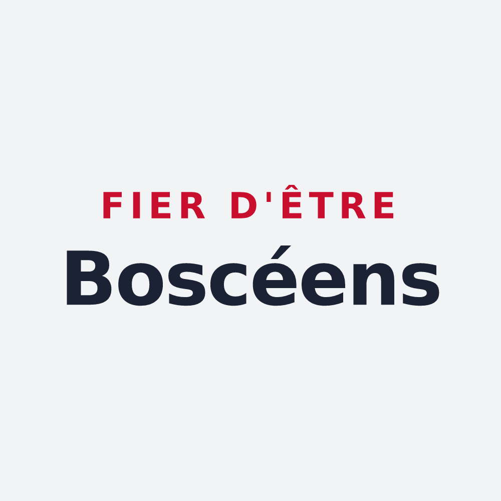 Poster « Fier d'être Boscéens » — design pour Bouaye