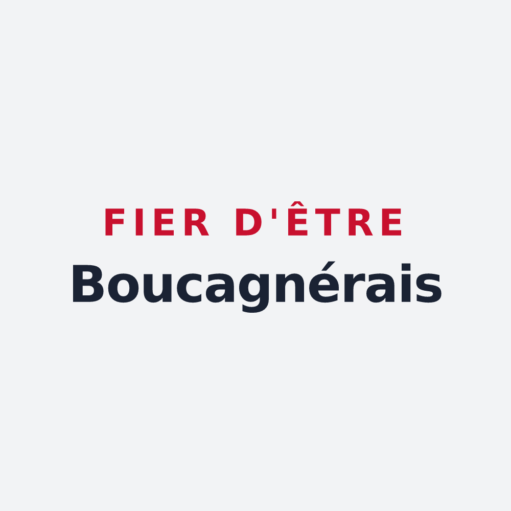 Poster « Fier d'être Boucagnérais » — design pour Boucagnères