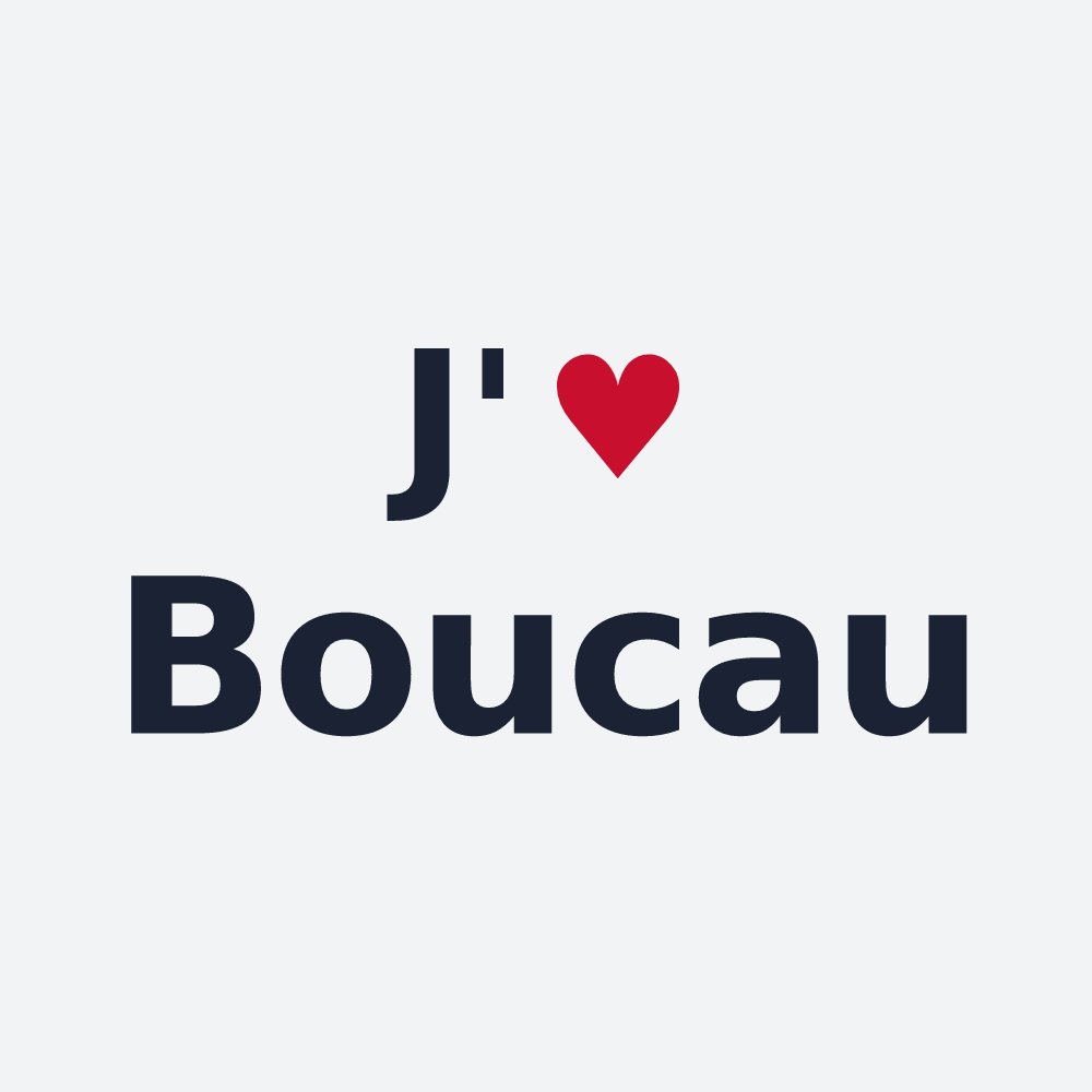 Poster personnalisé Boucau — design J'aime Boucau