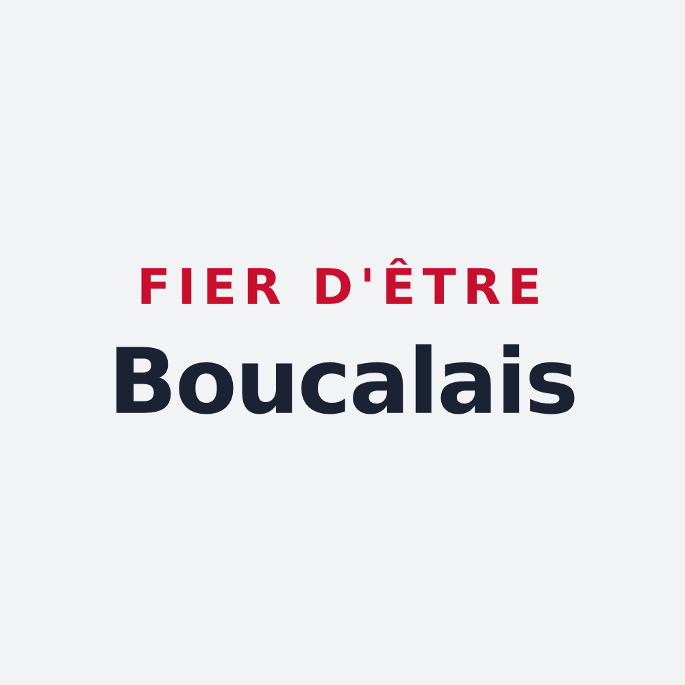 Poster « Fier d'être Boucalais » — design pour Boucau