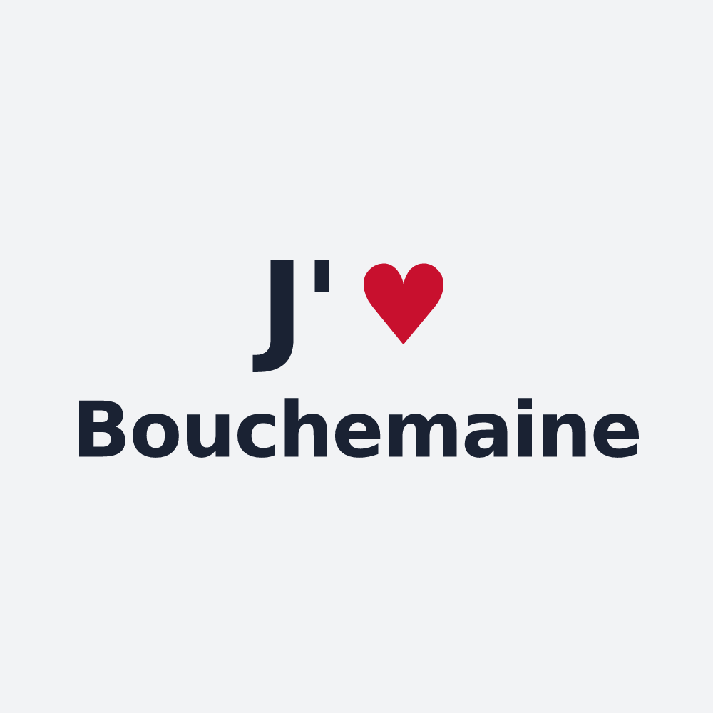 Poster personnalisé Bouchemaine — design J'aime Bouchemaine
