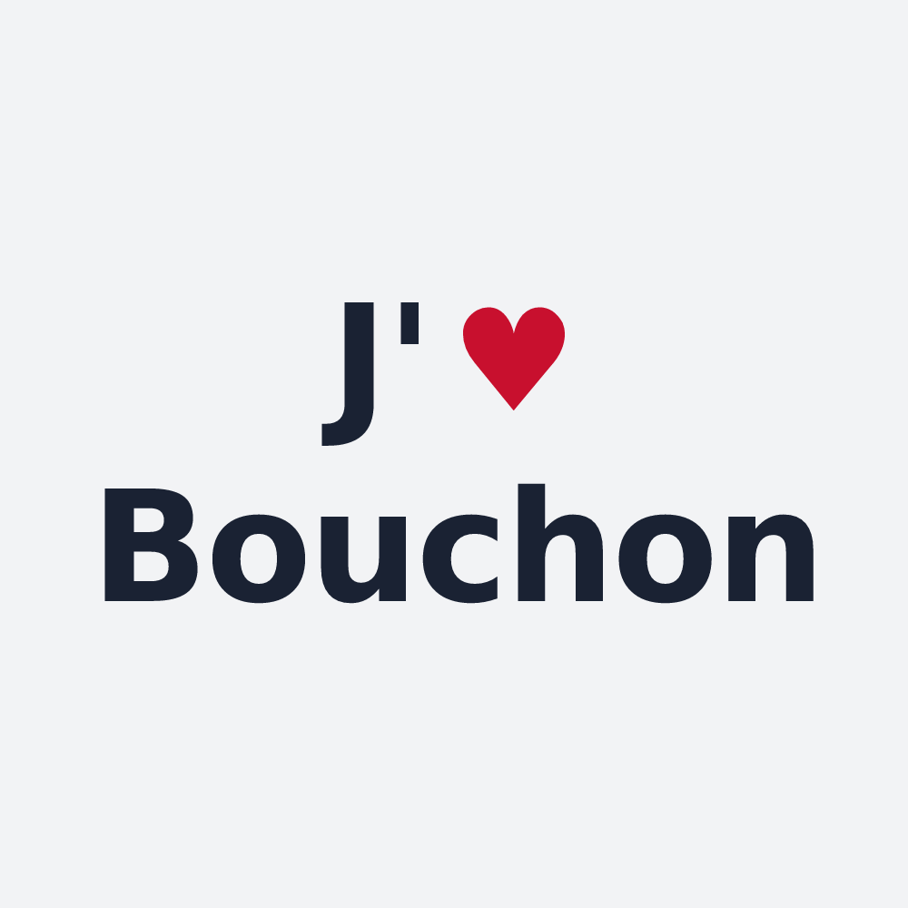 Poster personnalisé Bouchon — design J'aime Bouchon