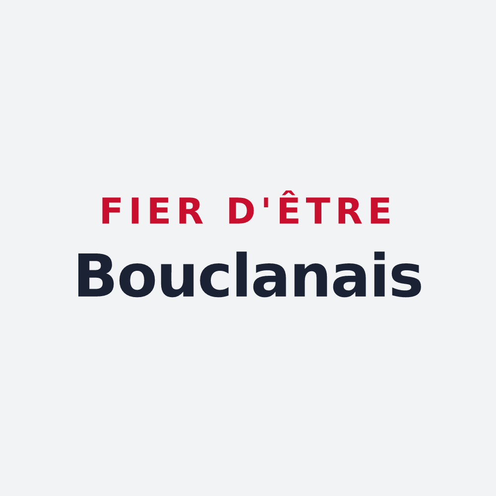 Poster « Fier d'être Bouclanais » — design pour Bouclans