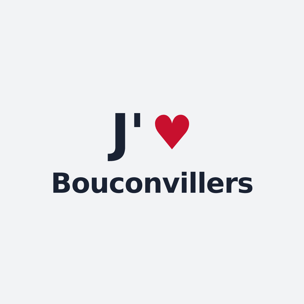 Poster personnalisé Bouconvillers — design J'aime Bouconvillers
