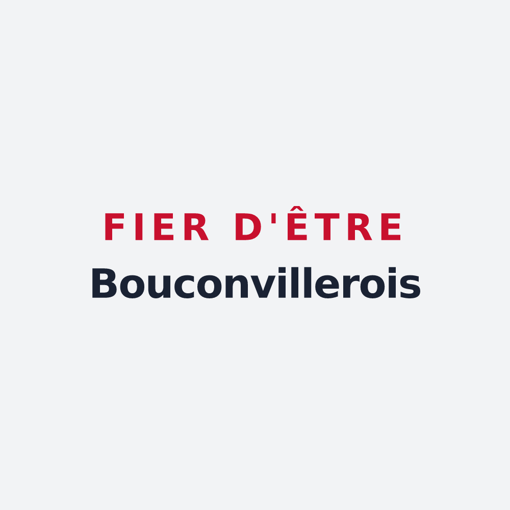 Poster « Fier d'être Bouconvillerois » — design pour Bouconvillers