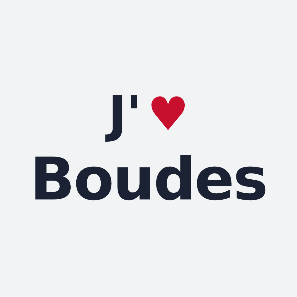 Poster personnalisé Boudes — design J'aime Boudes