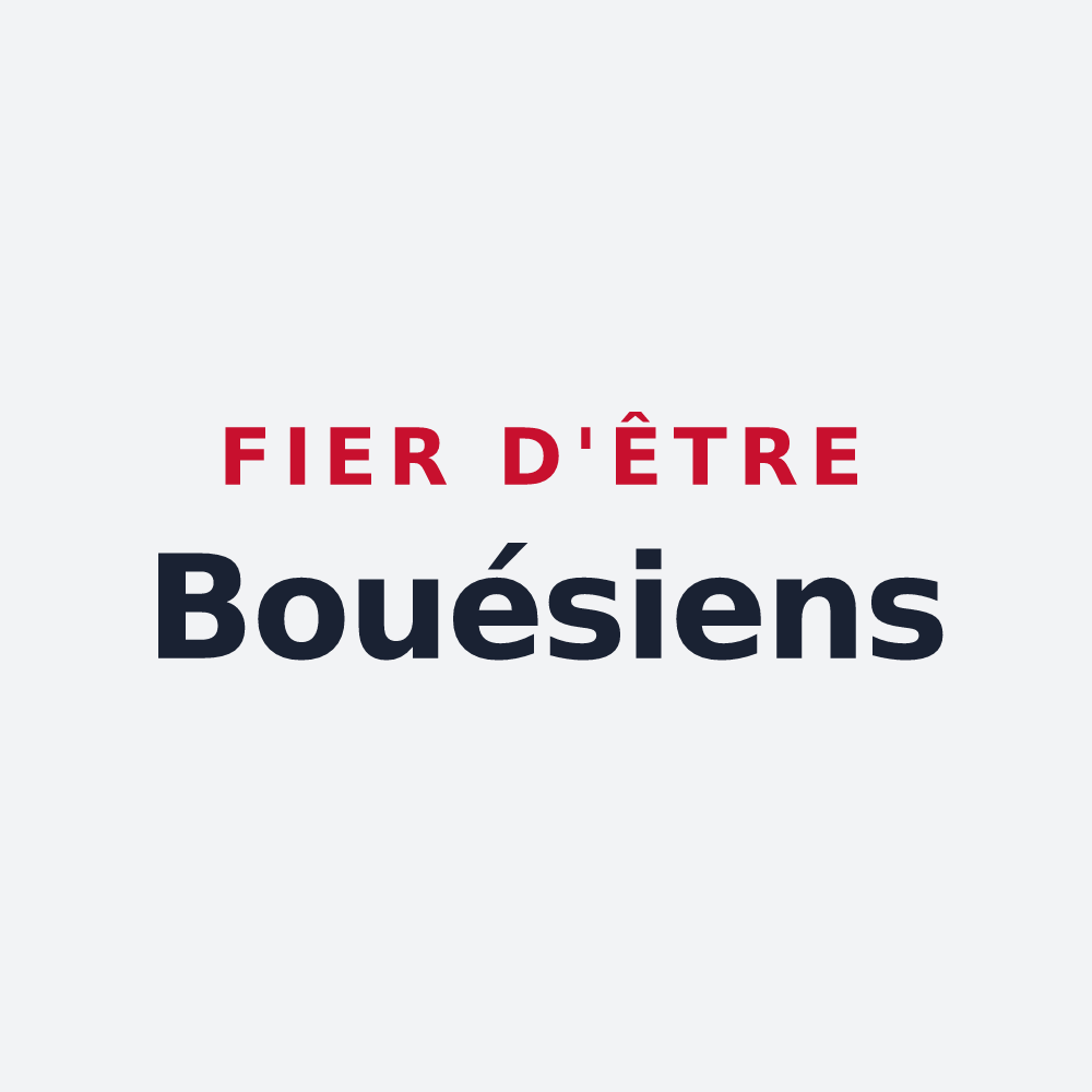 Poster « Fier d'être Bouésiens » — design pour Bouée