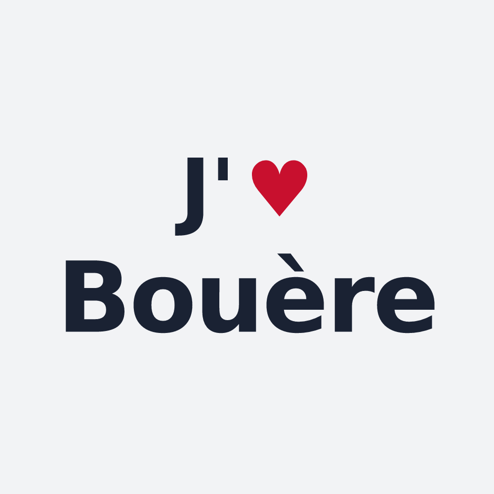 Poster personnalisé Bouère — design J'aime Bouère