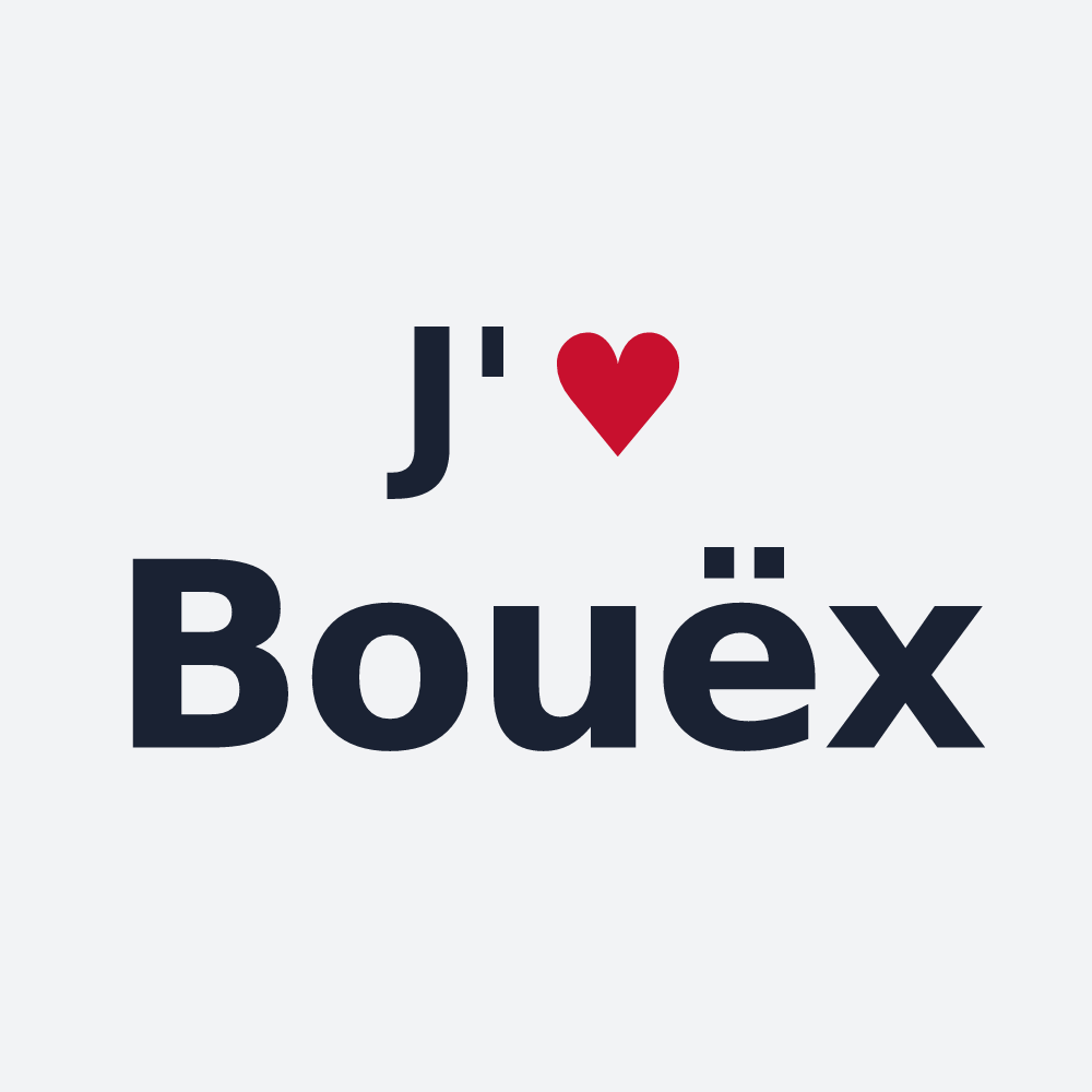Poster personnalisé Bouëx — design J'aime Bouëx