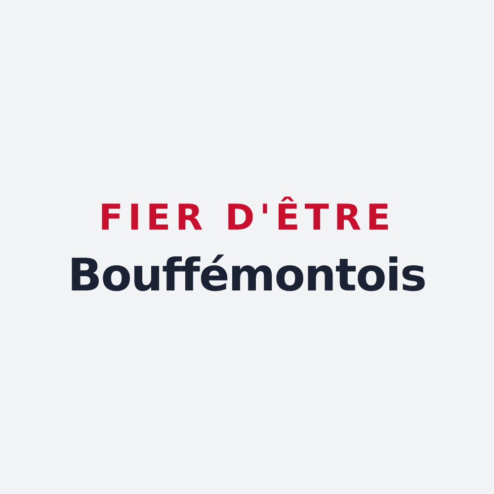 Poster « Fier d'être Bouffémontois » — design pour Bouffémont