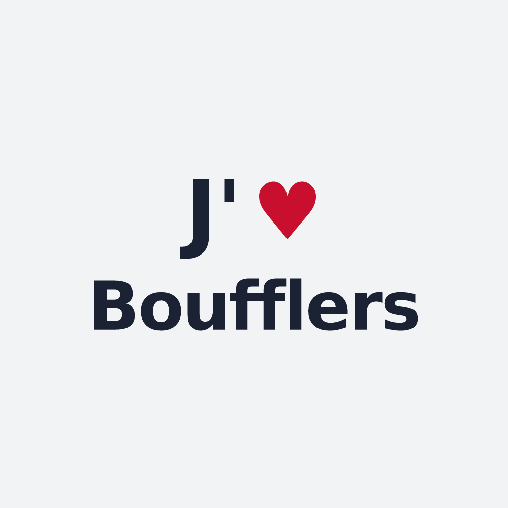 Poster personnalisé Boufflers — design J'aime Boufflers