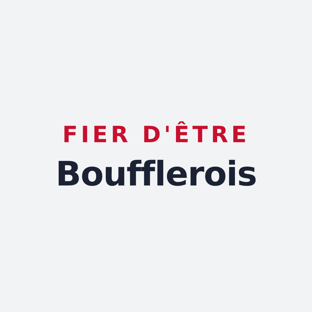 Poster « Fier d'être Boufflerois » — design pour Boufflers
