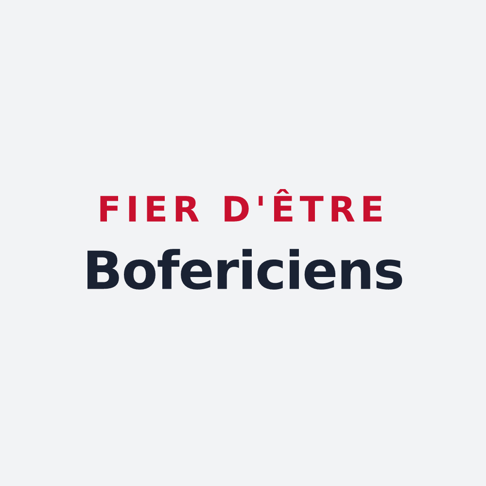 Poster « Fier d'être Bofericiens » — design pour Bouffry