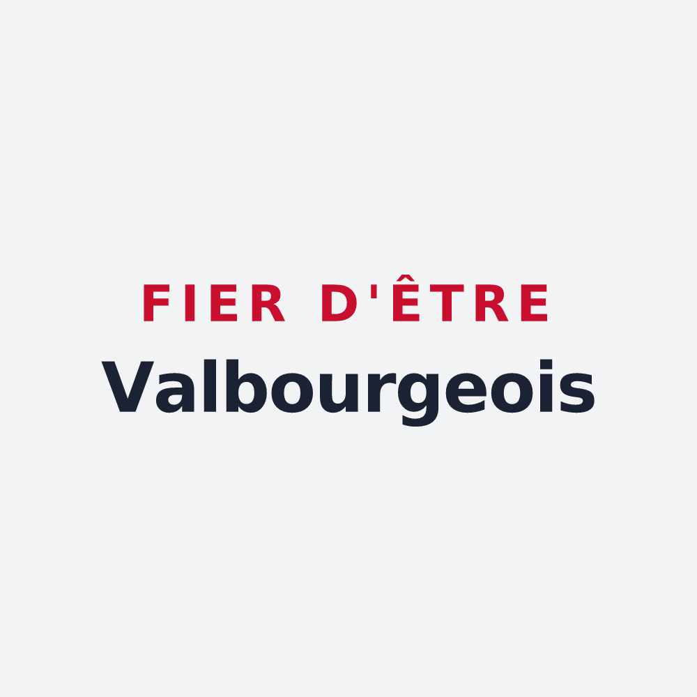Poster « Fier d'être Valbourgeois » — design pour Bouglainval
