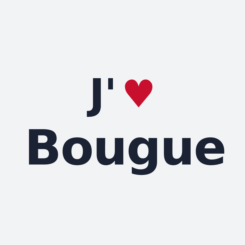 Poster personnalisé Bougue — design J'aime Bougue
