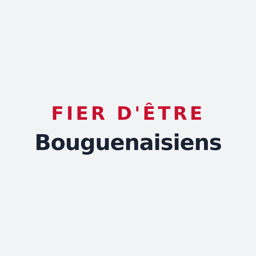Poster « Fier d'être Bouguenaisiens » — design pour Bouguenais