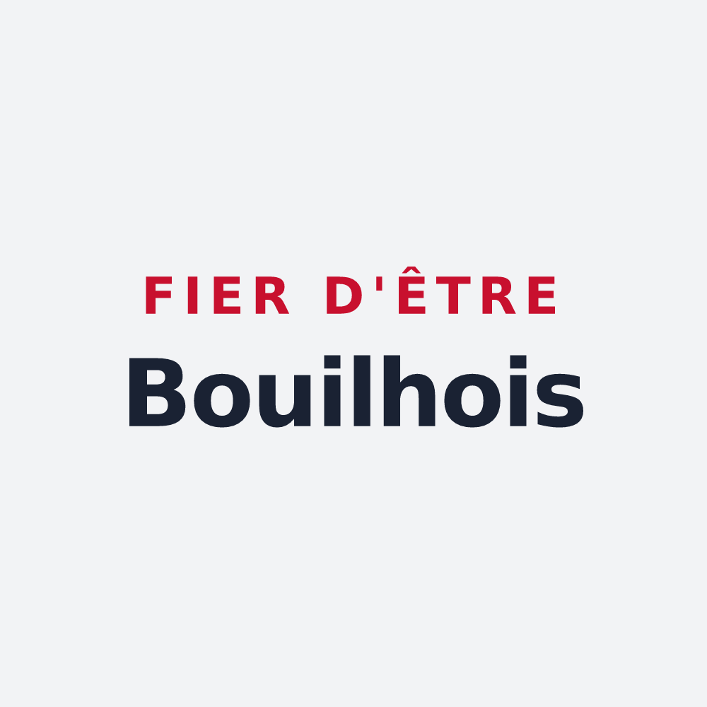 Poster « Fier d'être Bouilhois » — design pour Bouilh-Devant