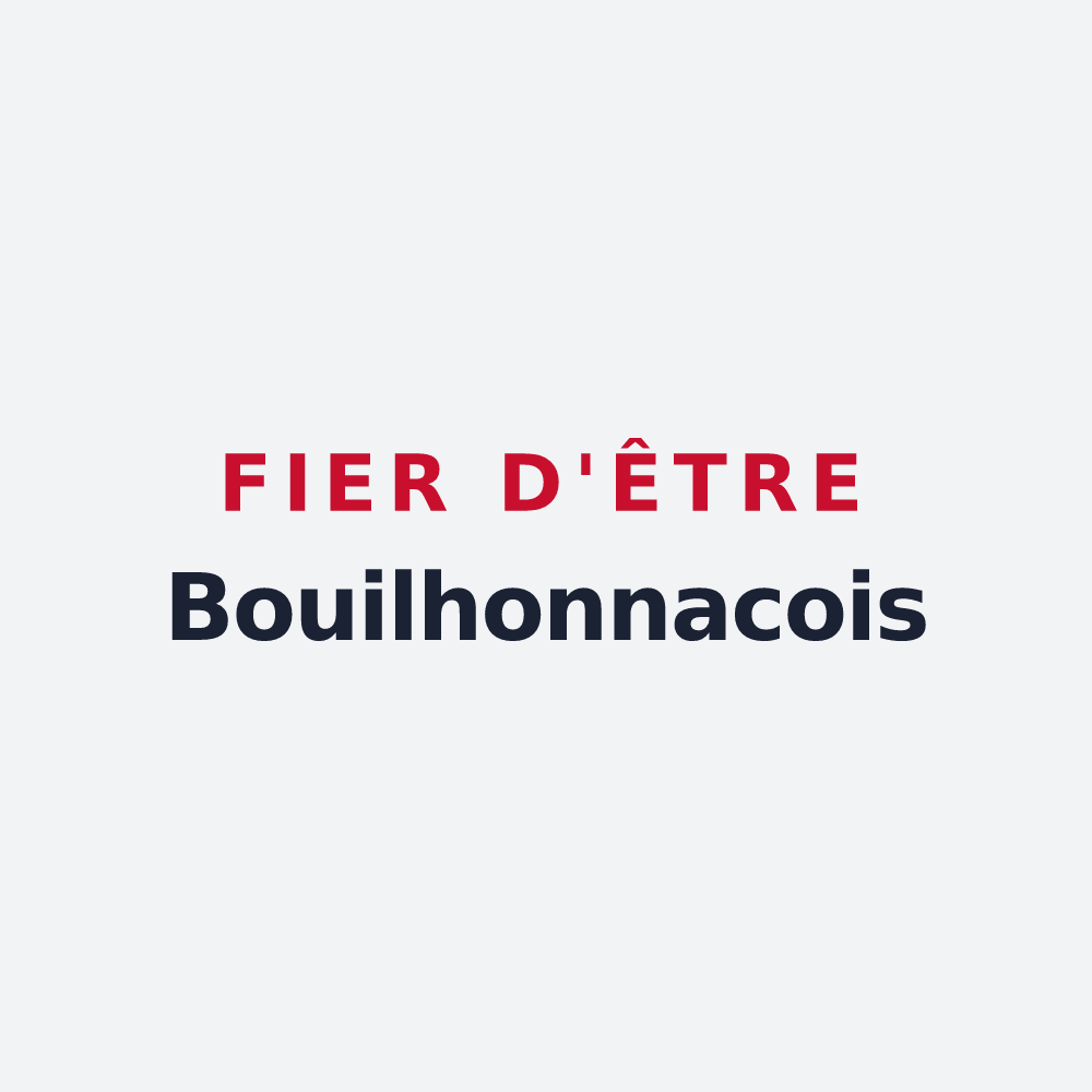Poster « Fier d'être Bouilhonnacois » — design pour Bouilhonnac
