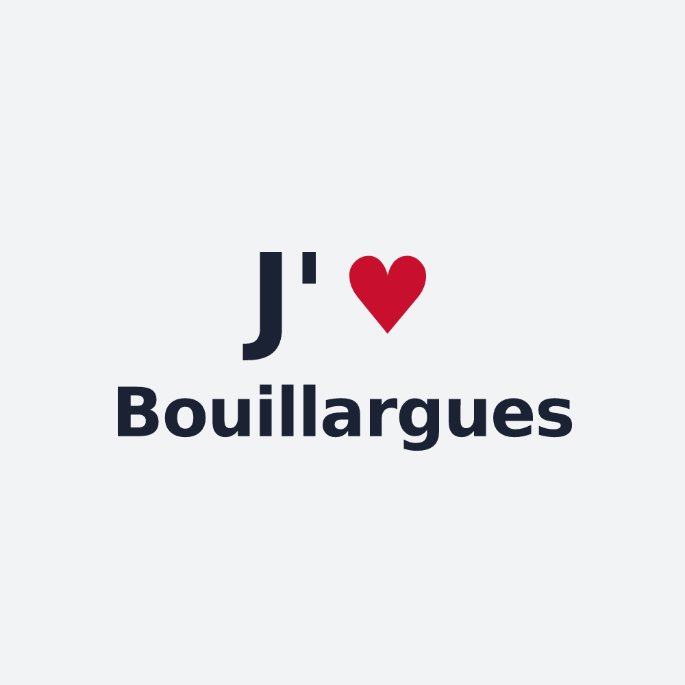 Poster personnalisé Bouillargues — design J'aime Bouillargues