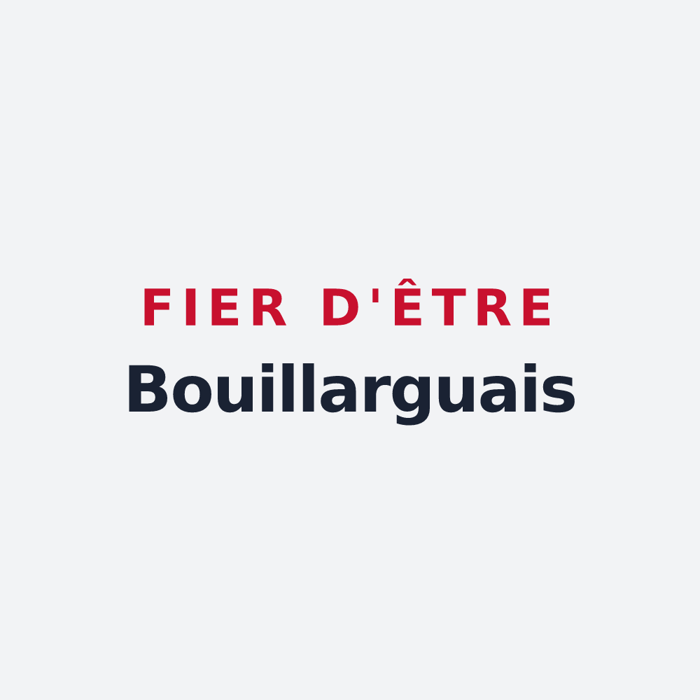 Poster « Fier d'être Bouillarguais » — design pour Bouillargues