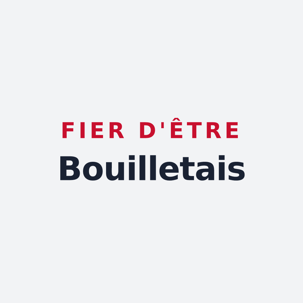 Poster « Fier d'être Bouilletais » — design pour Bouillé-Courdault
