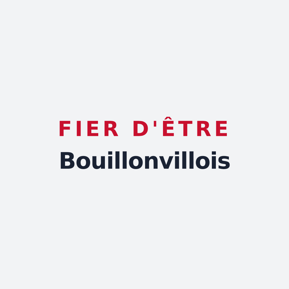 Poster « Fier d'être Bouillonvillois » — design pour Bouillonville