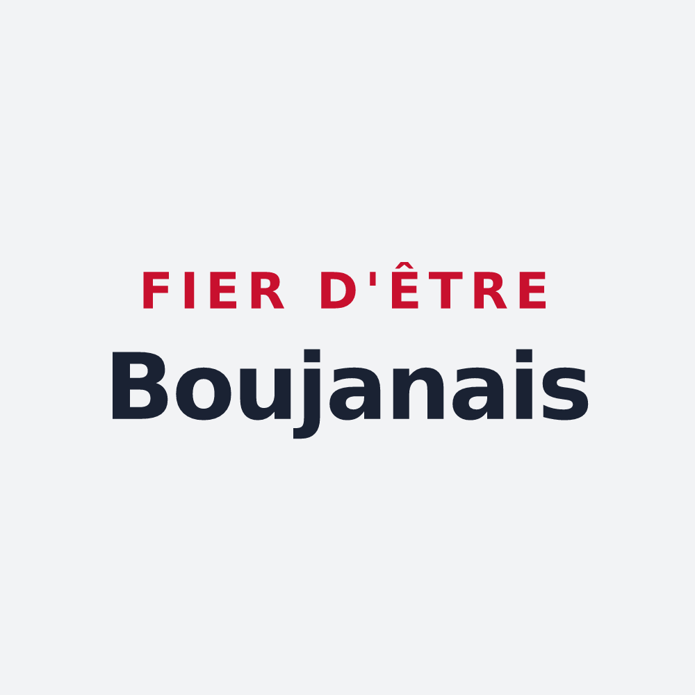 Poster « Fier d'être Boujanais » — design pour Boujan-sur-Libron