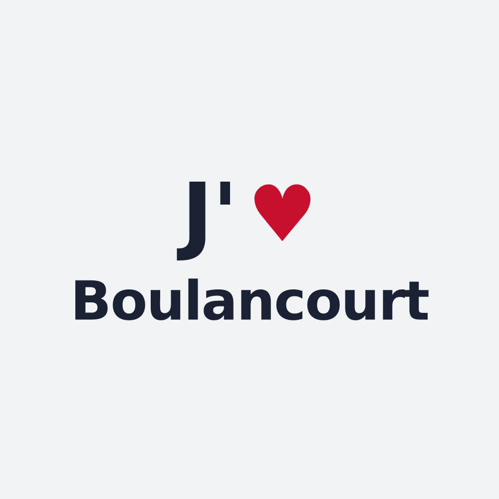 Poster personnalisé Boulancourt — design J'aime Boulancourt