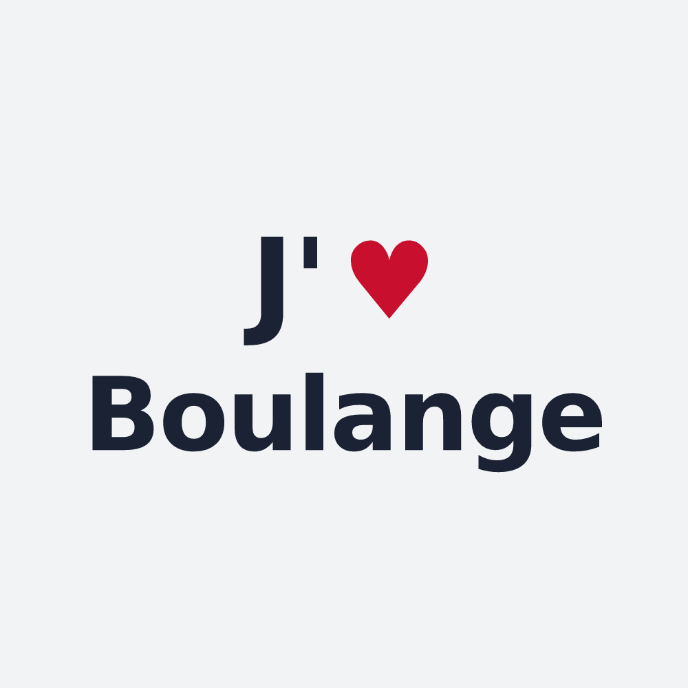 Poster personnalisé Boulange — design J'aime Boulange