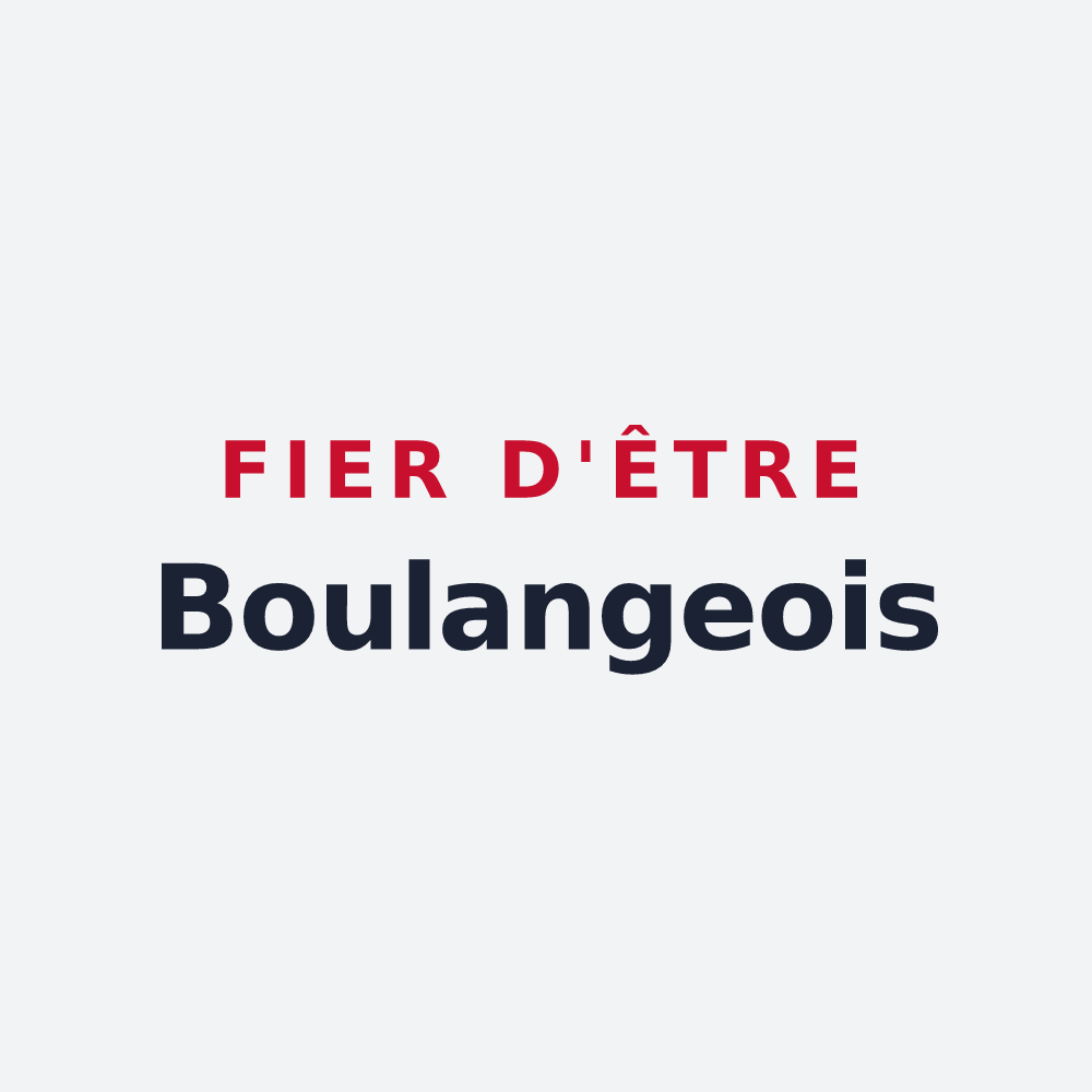 Poster « Fier d'être Boulangeois » — design pour Boulange