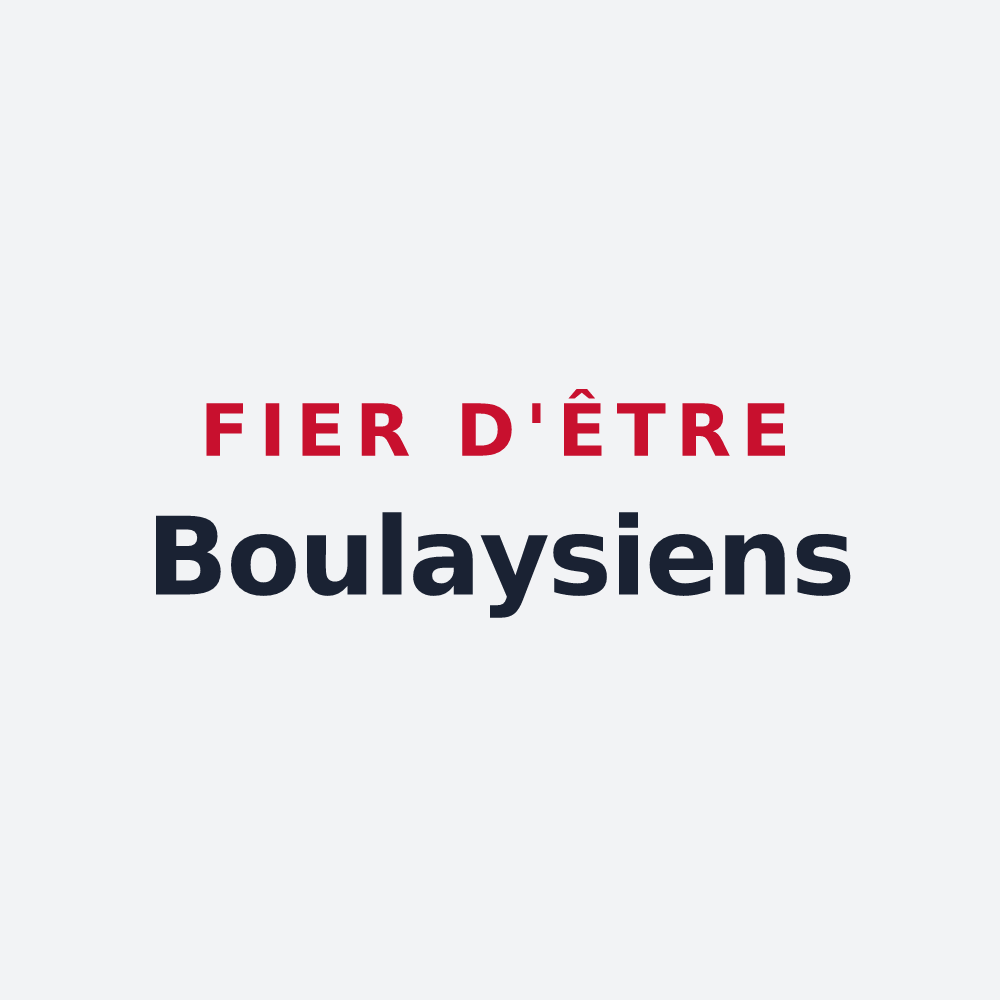 Poster « Fier d'être Boulaysiens » — design pour Boulay-les-Ifs
