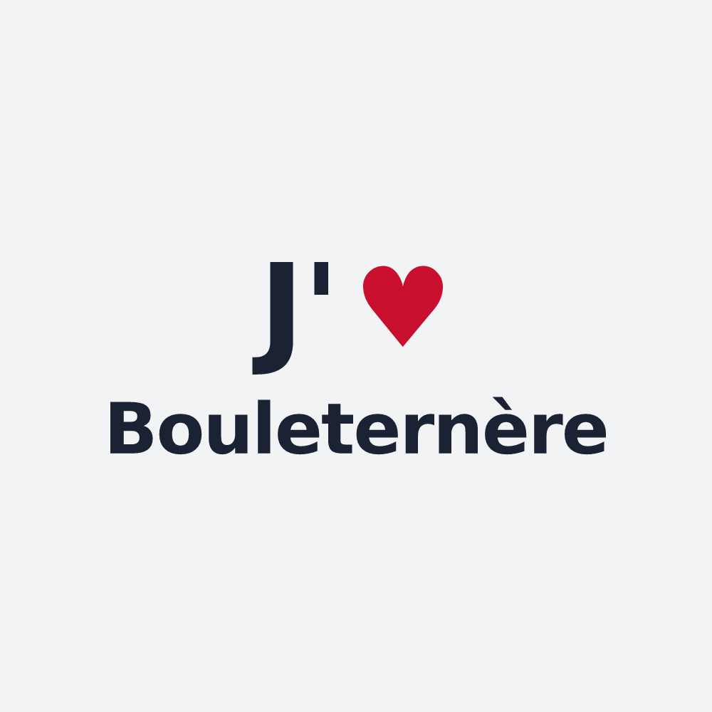 Poster personnalisé Bouleternère — design J'aime Bouleternère