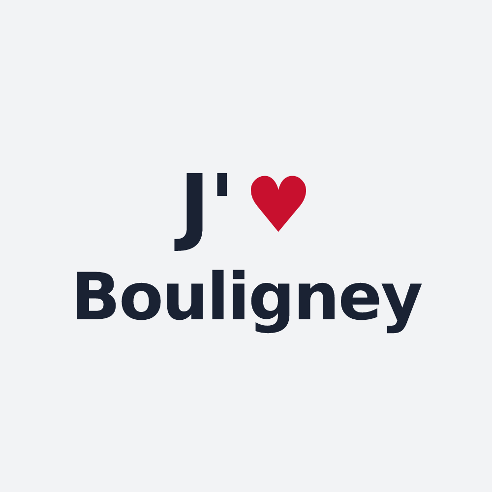 Poster personnalisé Bouligney — design J'aime Bouligney