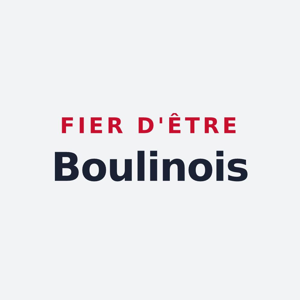 Poster « Fier d'être Boulinois » — design pour Boulin