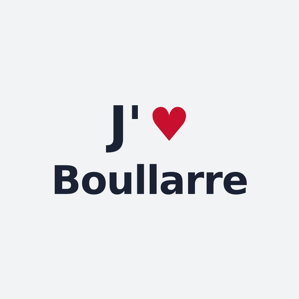 Poster personnalisé Boullarre — design J'aime Boullarre