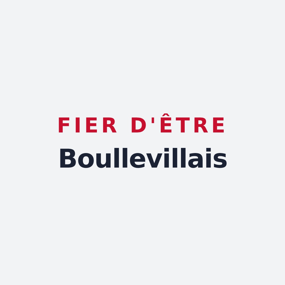 Poster « Fier d'être Boullevillais » — design pour Boulleville