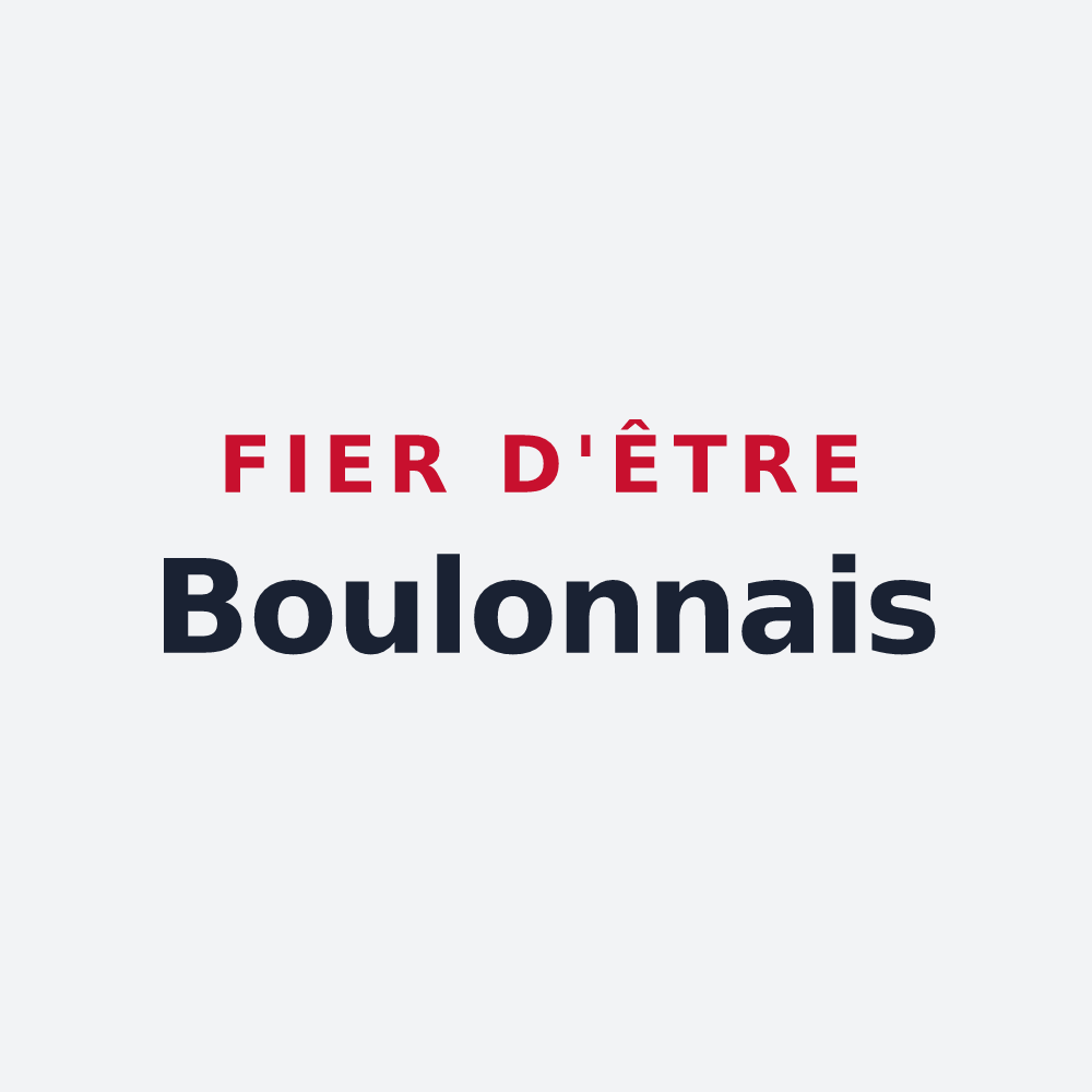 Poster « Fier d'être Boulonnais » — design pour Boulogne-sur-Gesse