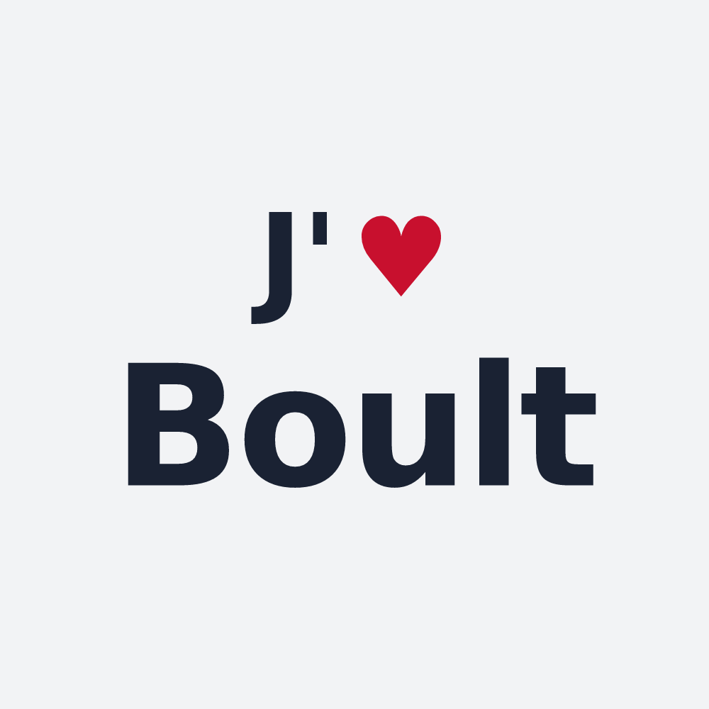 Poster personnalisé Boult — design J'aime Boult