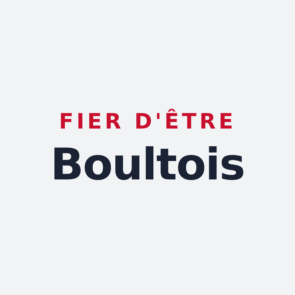 Poster « Fier d'être Boultois » — design pour Boult