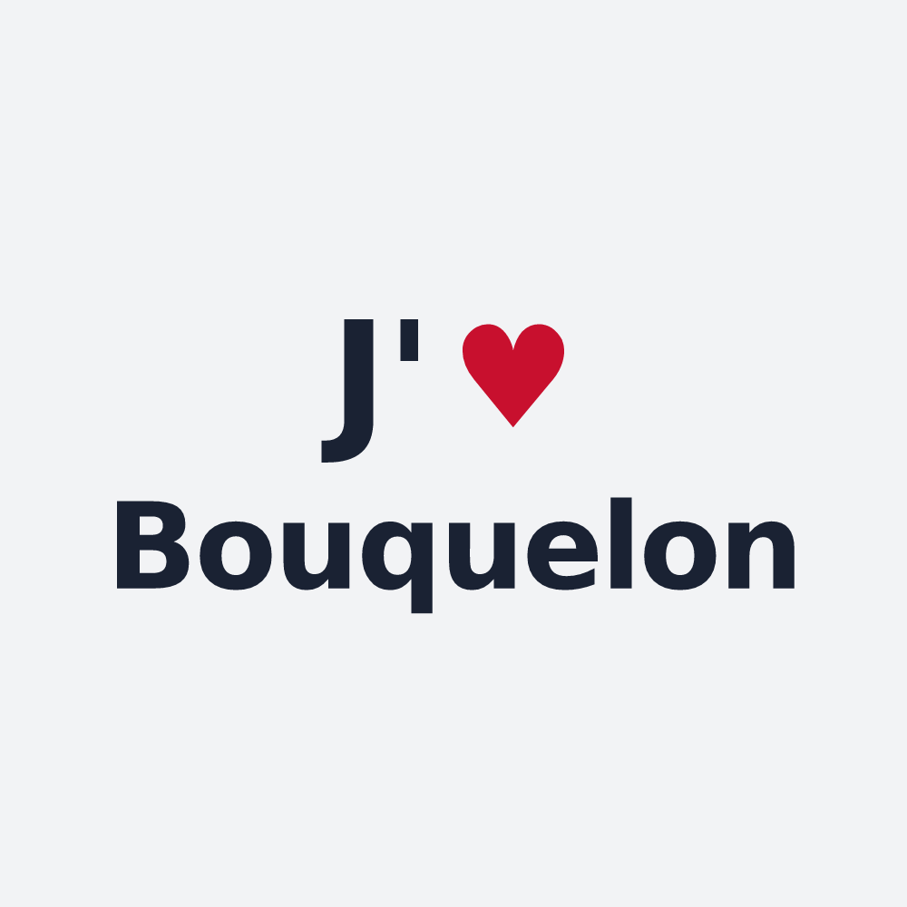 Poster personnalisé Bouquelon — design J'aime Bouquelon