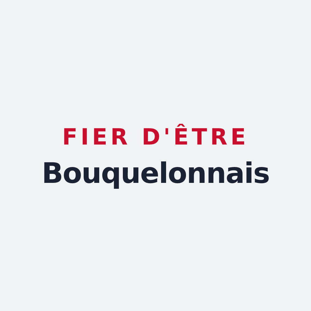 Poster « Fier d'être Bouquelonnais » — design pour Bouquelon