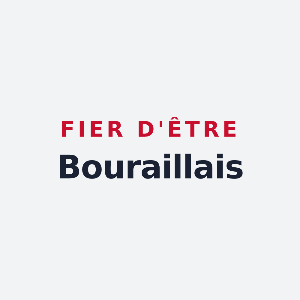 Poster « Fier d'être Bouraillais » — design pour Bourail