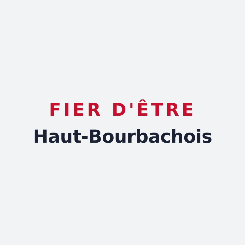 Poster « Fier d'être Haut-Bourbachois » — design pour Bourbach-le-Haut